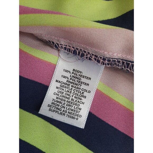 Project Runaway Multi-Colored Striped High Low Maxi Dress Size XL Casual Boho - Picture 9 of 9